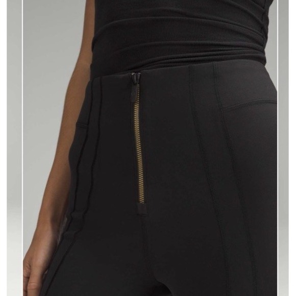 NEW Lululemon Define Zip-Front High-Rise Flared Pant Size 10‎ Black $128 - Picture 3 of 11